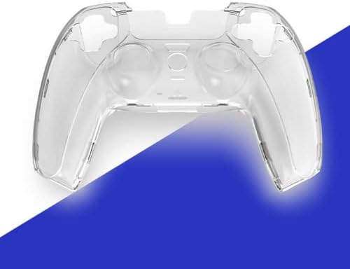 Capa transparente de PC Clear PC Skin protetor de caixa ultra fino com acessórios de controlador de tampa de joystick para PlayStation 5 Acessórios para peças de dispositivos de jogo