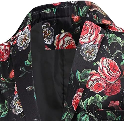 Blazer do Dia dos Namorados Akimpe para homens, casaco de estampa de coração amor