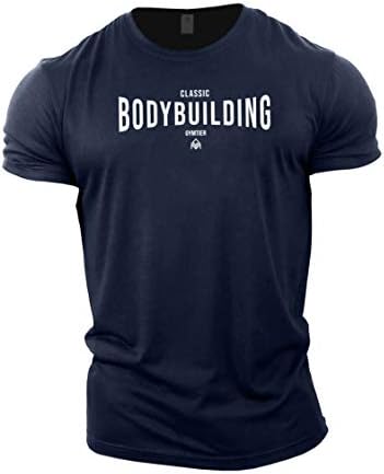 Ginástica clássica de camiseta de academia clássica Treinamento para masculino Treinamento de panorama