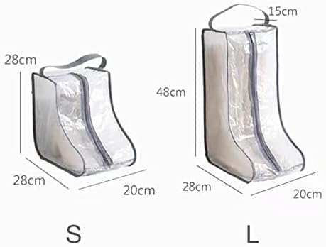 Bolsa de armazenamento de botas ebizky Sacos de proteção transparentes de proteção à prova d'água Botas portáteis Botas portáteis