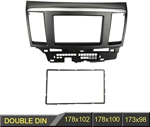 Xmeifei Partes Double DIN FASCIA PARA MITSUBISHI LANCER fortis Radio DVD Painel estéreo DASH DASS DE MONTAGEM DO KIT TRIME