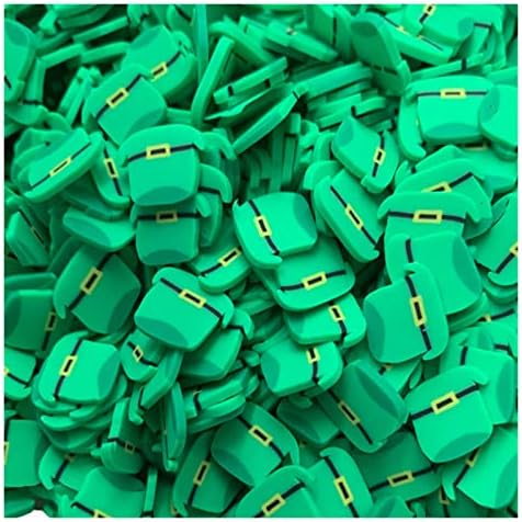 Ruitaiqin RTAO0228 100G Cartoon Green Hat Hat Polymer Clay Hot Sprinkles para DIY Fazendo acessórios de preenchimento de lodo