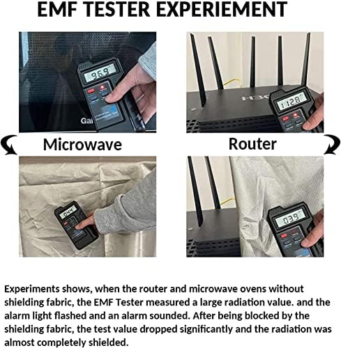 BTuryt Faraday Anti Radiação Tabeira de tecido EMF Material de bloqueio de EMI, RF, RFID Conductive Shielding Pano de