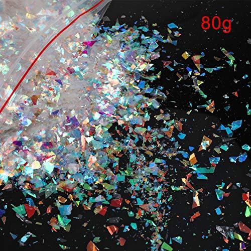 Howaf Sparkle Confetti Metálico, Mylar Rainbow Foil Confetti Bag perfeito para ano novo, festas surpresa, aniversários, sessões