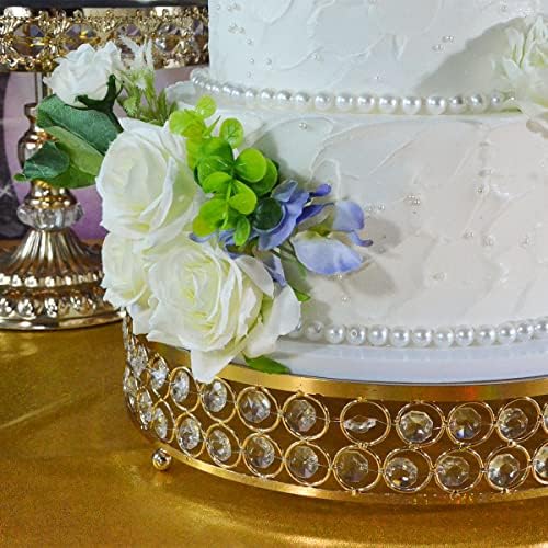 Bolo Stand With Crystal Metal Cupcake Stands Stain Display Plate para aniversário de festas de casamento…