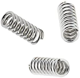 SUTK 10PCS alimentador Springs níquel revestimento de aço inoxidável alumínio 1. 2mm 5mm Comprimento 20mm Springs