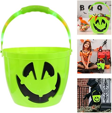Toyvian galvanizado balde galvanizado balde de halloween partido de balde com tema balde portátil balde portátil Funny Halloween