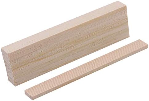 Bstinay 10 peças tiras de madeira de bambu 100mm/3,93 palitos de madeira para artesanato diy