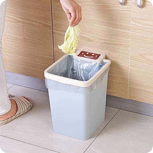 Ataay latas de lixo lixo lata de cozinha Classificação lixo pode lixo de lixo descoberto pode ser criativa para a sala de estar/azul