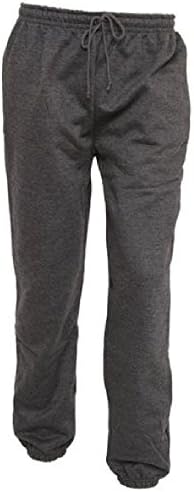 Moda Oasis Men Fleece Runging Tracksuit Bottoms calça calça 4xl Charcoal Gray
