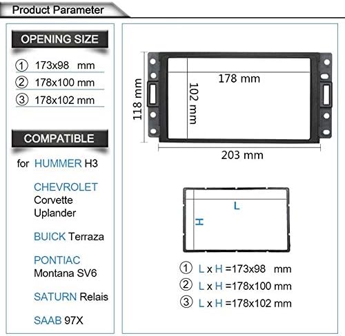 XMEIFEI PECES DUPLO DIN FASCIA PARA HUMMER H3 RÁDIO DVD PAINEL CD PAINEL DASS DE MONTAGEM DE MONTAGEM KIT FACA FACH FASICA FASICA