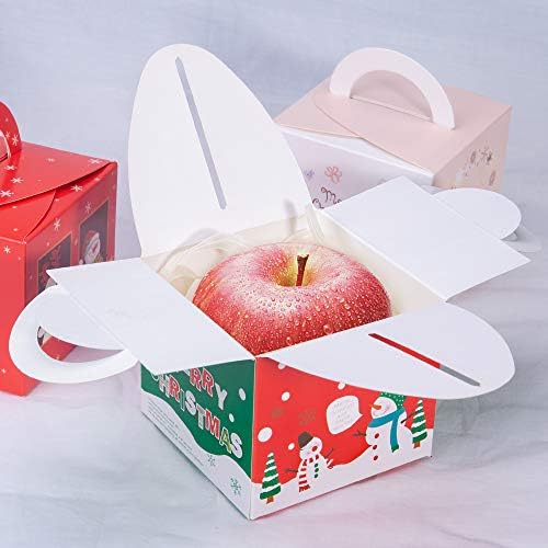 Caixas de doces de Natal, Benbilry 24pcs caixas de Natal Caixas de biscoito Caixas de tratamento de padaria Caixas