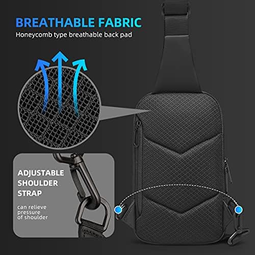 Mochila à prova d'água para voo de viagem encaixes de 17,3 polegadas e pacote de crossbody pacote masculino Fanny