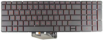 Abakoo novo teclado compatível com HP Omen 17-W 15-AX 15-AN SG-80750-XBA 835664-001 V150646LS1 9Z.NC8BQ.701 com Red Lit