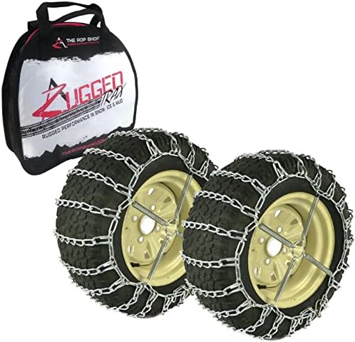 A ROP SHOP | 2 cadeias de pneus e tensores de link para John Deere Riding Mower com pneus 19x9.5x8
