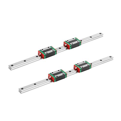 Mssoomm 15mm egh15 kit de trilho linear quadrado CNC 2PCs Egh15-68,9 polegadas / 1750mm +4pcs EGH15 - Bloco de controle deslizante