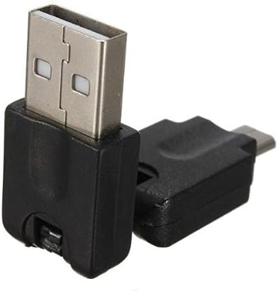 Pacote WPeng 2 Pacote de 360 ​​graus ângulo ajustável USB 2.0 Um conversor de cabo adaptador masculino para micro USB