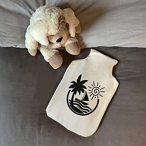 Azeeda 'Summer Boat Scene' Hot Water Bottle Bottle