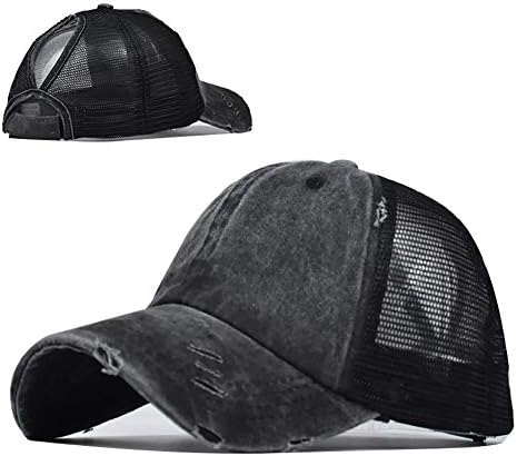 Chapéus de beisebol vintage de rabo de cavalo para mulheres altas bandidas de bun hat ponycaps caminho