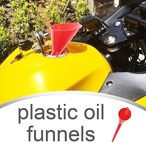 2 PCS Funis de óleo de plástico Universal Funnels de Boca Longa Funis de Reabastecimento de Carros para Reabusendo Carros