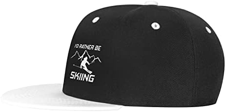 Eu prefiro estar esqui esqui skis neve tampa de beisebol clássico snapback chapéu de chapéu de hip hop de estilo hip -hop