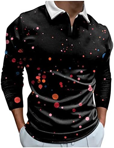 XXBR 2023 Novos homens casuais outono de inverno de manga longa camisa pescoço camiseta impressa camiseta blusa sob camisa
