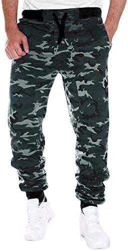 Calça de hip hop punk calças de hip hop calças bonitas de pocketjeans masculina M-4xl calça de camuflagem de moda solta