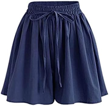 Oplxuo feminino shorts leves de cordão