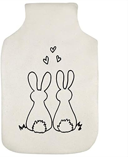 Azeeda 'Love Bunnies' Hot Water Bottle Bottle