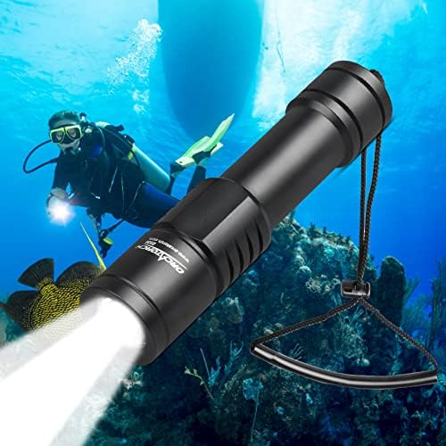 Orcatorch D520 Luz de mergulho Luz 1000 lúmens Lúculos de mergulho submarinos de tocha à prova d'água