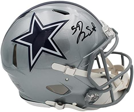 Jaylon Smith assinou o Dallas Cowboys Speed ​​Speed ​​Authentic NFL Capacete - Capacetes NFL autografados
