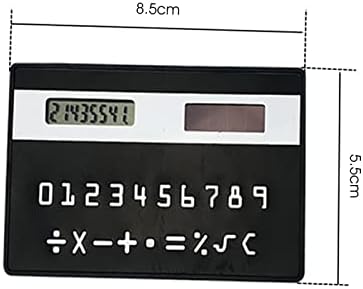 Calculadora de estudante miletina portátil de alta precisão Tipo de cartão de impacto calculadora de bolso para professor preto