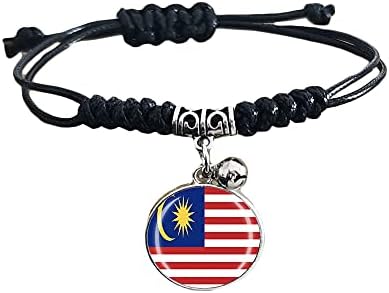 Pulseira trançada da bandeira da Malásia