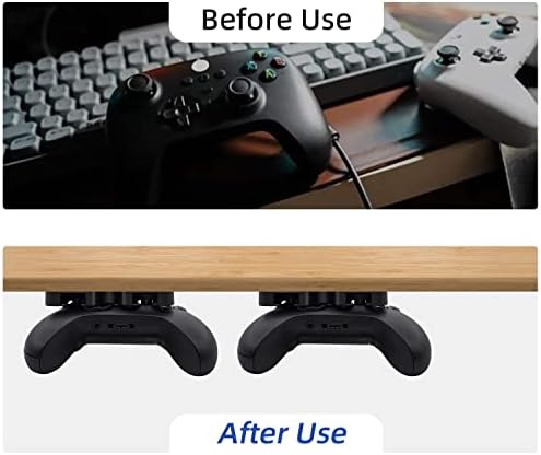 McBazel sob o suporte da mesa para Xbox Series X/S, Xbox One X/S, Xbox Elite 1/2, Xbox One, Xbox 360, Switch Pro Controller, Stand Stand Stand Compatível com Xbox e Switch Pro Controller - Black