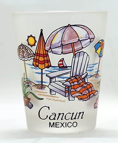 Cancun México Praia Cadeira de cadeira de vidro