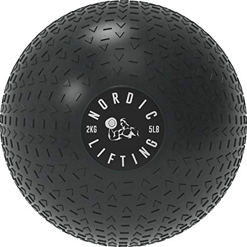 Nordic Lifting Slam Ball 5 lb pacote com bola de parede 4 lb