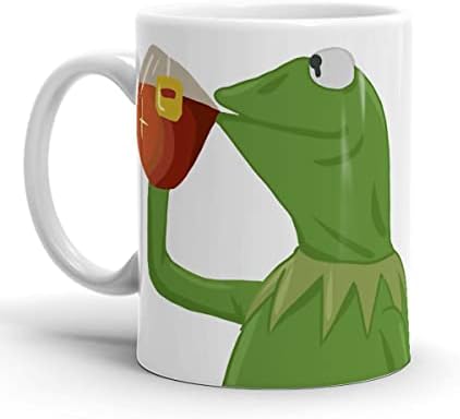 Canecas brancas, mas aniversário que é cerâmica Nenhuma chá de xícaras meu negócio de viagens Kermit the Frog 11 oz ou 15 oz de caneca de café Presentes para amizade de família