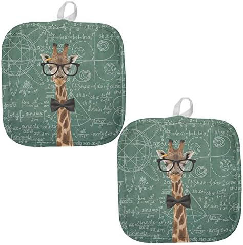 Fórmulas geek de girafa de girafa animal em todo o suporte multi -padrão de maconha de tamanho único