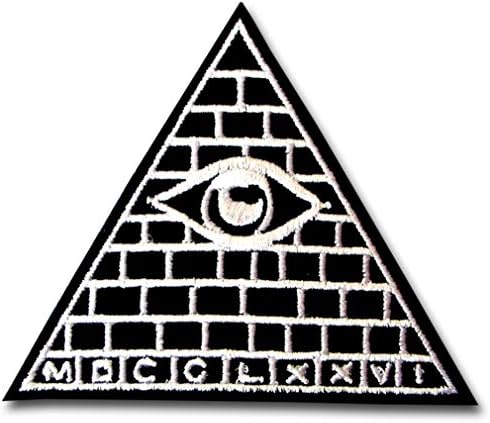 Verani Horus Eye of Providence Patch Appliques bordados Ferro em maçons egípcios pirâmide iluminati religioso irlandês irlandês harley