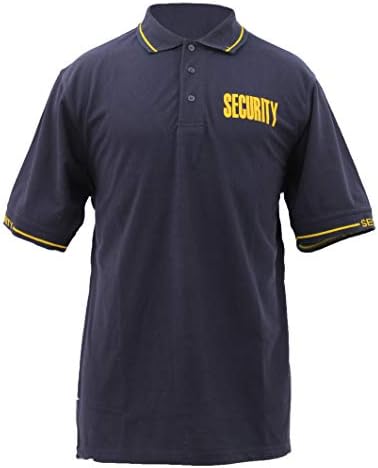 Camisa pólo de segurança tática de primeira classe com algodão com mangas e colares de segurança tecidos