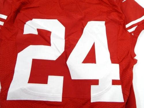 2014 San Francisco 49ers 24 Jogo emitido Red Jersey 42 DP35617 - Jerseys de jogo NFL não assinado não assinado