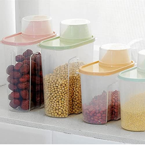 Recipientes de armazenamento de alimentos de cozinha com tampas herméticas, recipientes de armazenamento de alimentos