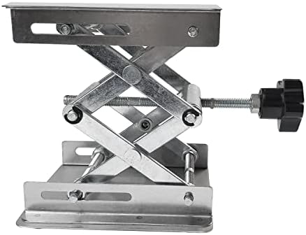 Jenswill 4 X4 Tabela de elevação Stando de aço inoxidável Table Stand Stand Scissor Lifting Jack plata