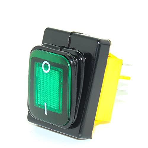 ZLAST KCD4 T85 220V 30A PESADO PESADO AZUL VERDO VERDE IP68 CUMPE DE ALTERAÇÃO DO LED DE LED DE LED 4PINS NO OFF OFF Marine