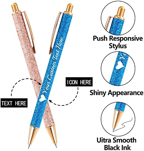 Canetas de glitter personalizadas fadace canetas personalizadas com logotipo nomem caneta de caneta esferográfica personalizada em massa