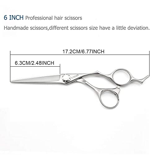 Tesoura de cabelo de 6 polegadas Corte de cabelo profissional tesouras tesouras de cabelo barbeiro tesoura jp440c e tesoura