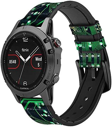 CA0695 Placa eletrônica Circuito Circuito Circuito de Circuito e Silicone Smart Watch Band Strap for Garmin Approach S40, Forerunner 245/245/645/645, Venu Vivoactive VivoDove Tamanho