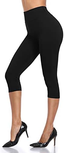 Annisher Capri Leggings para mulheres, calças de ioga com cintura alta