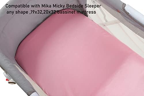 Folha de berços de cetim 1 pacote Ultra Soft Silk Compatível com Mika Micky Caseira Sleeper se encaixa perfeitamente