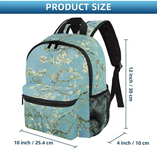 Mochila laptop VBFOFBV, mochila elegante de mochila de mochila casual bolsa de ombro para homens, pintura a óleo Arte de amêndoa